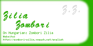 zilia zombori business card